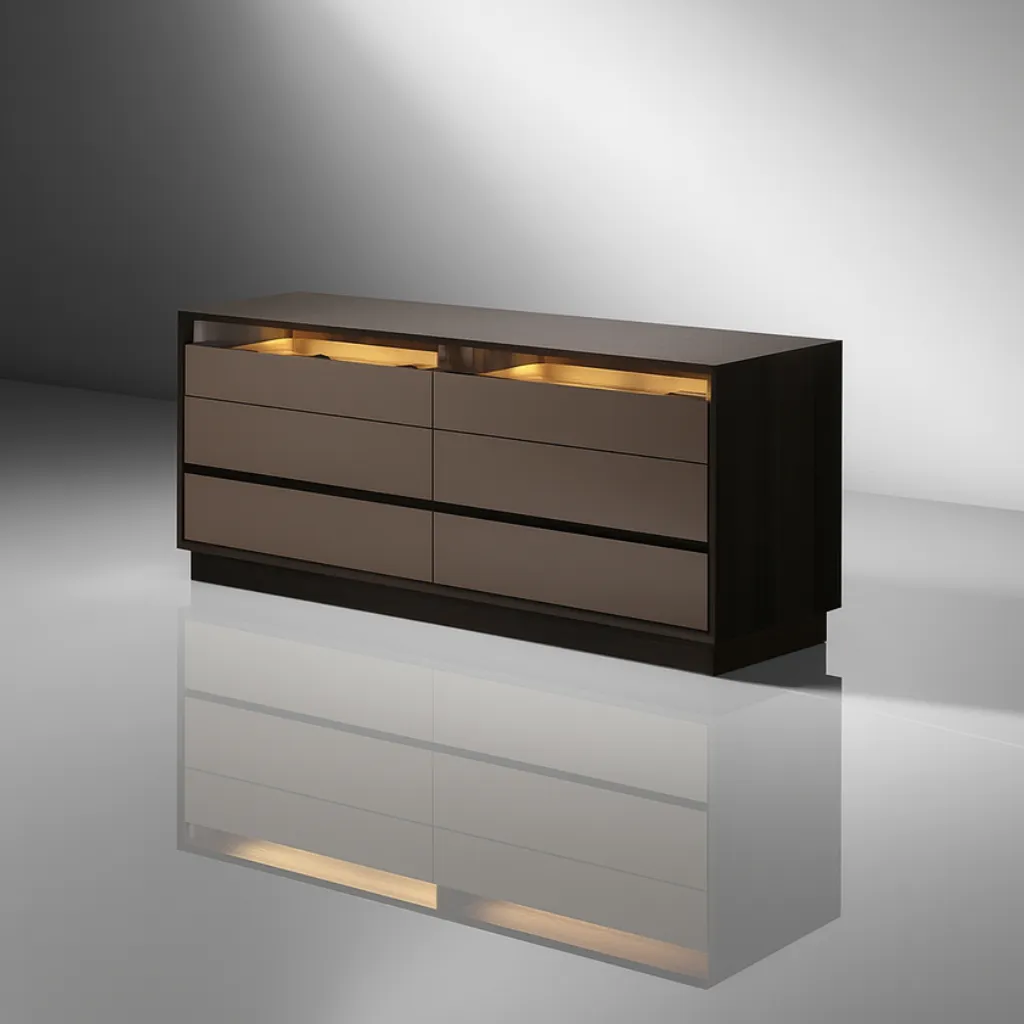 Contemporary Wooden Jewelry Armoire With Compartments For Bedroom