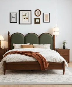 Contemporary Wooden Poster Bed For Bedroom