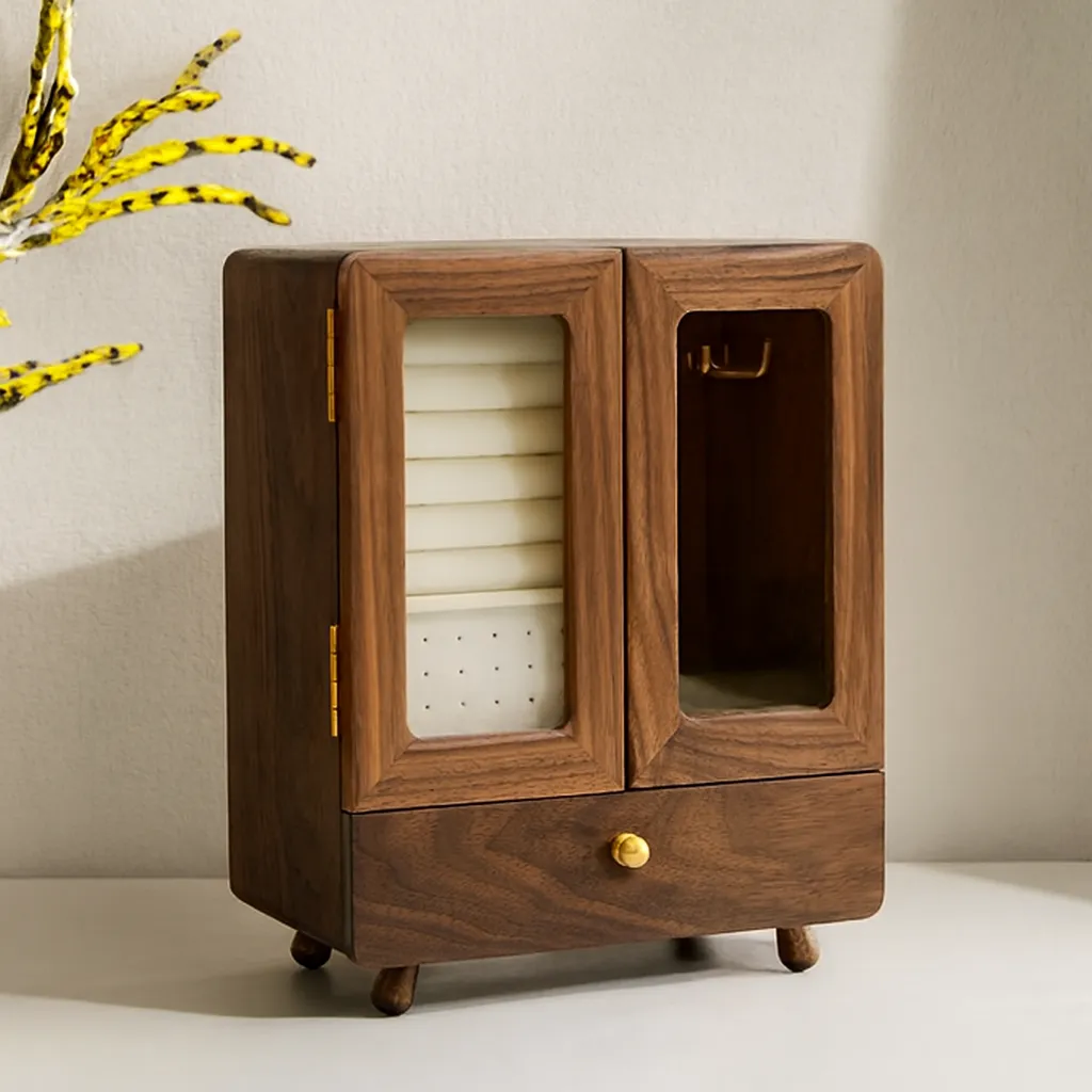 Minimalist Wooden Jewelry Armoire - Image 4