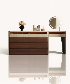 Modern Laminate Jewelry Armoire with Drawers