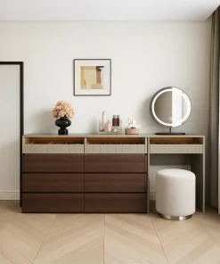 Modern Laminate Jewelry Armoire With Drawers