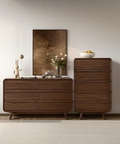 Modern Solid Wood Chest Of Drawers With Storage Compartments