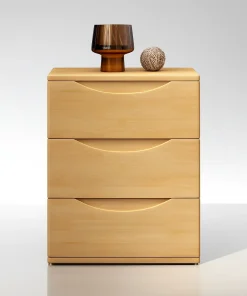 Modern Solid Wood Drawer Nightstand