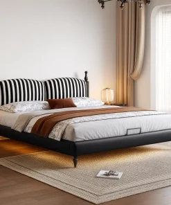Modern Wooden Platform Bed For Bedroom