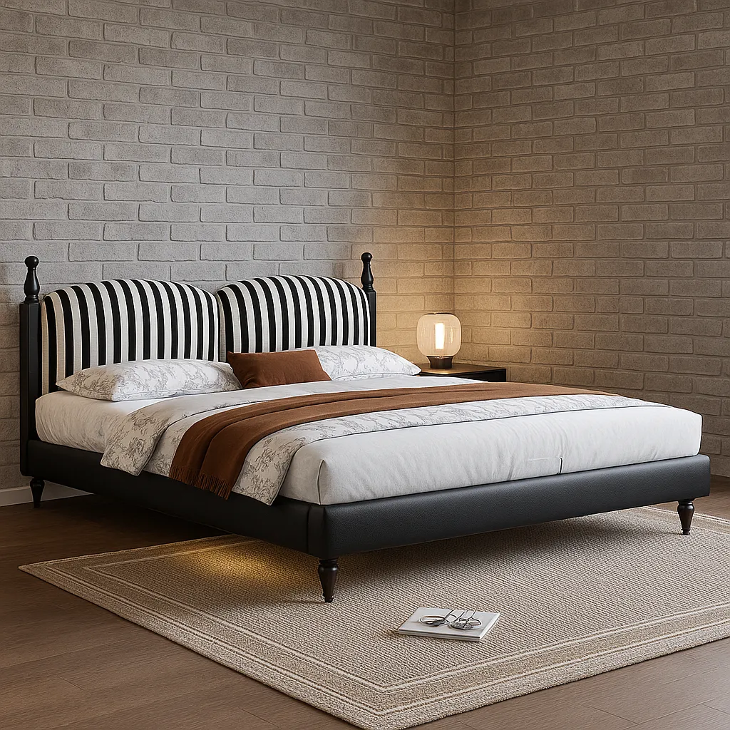 Modern Wooden Platform Bed For Bedroom - Image 2