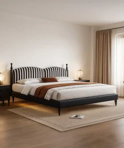 Modern Wooden Platform Bed For Bedroom