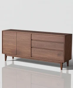 Modern Wooden Sideboard Cabinet With Doors And Drawers