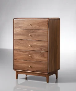 Modern Wooden Tall Dresser With Drawers For Bedroom Storage