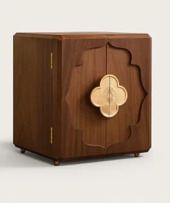 Traditional Wooden Jewelry Armoire For Bedroom